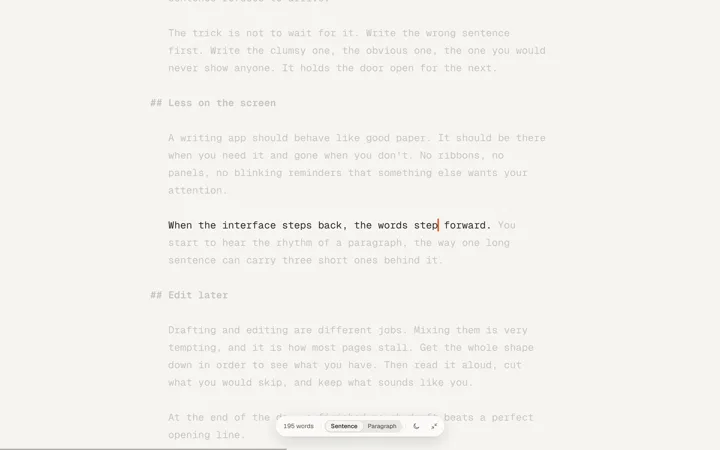 Zen, light theme